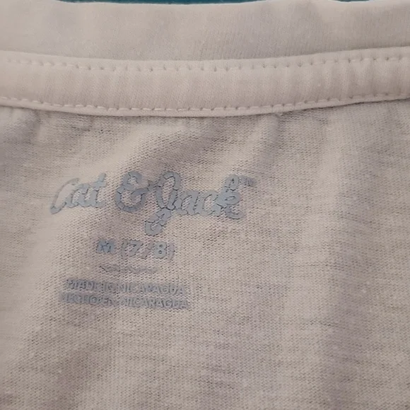 Bundle cat & jack girls tees set of 3 ( 2 size 6/7 and 1 size 7/8 euc - Picture 3 of 6